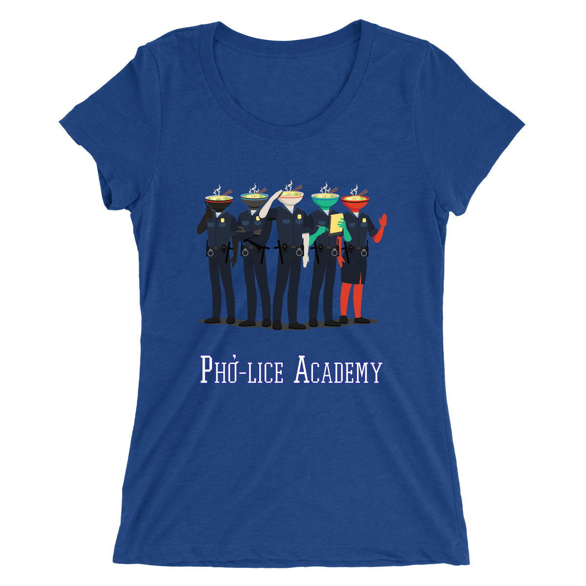 Movie The Food - Pho-lice Academy Women's T-Shirt - Royal Blue