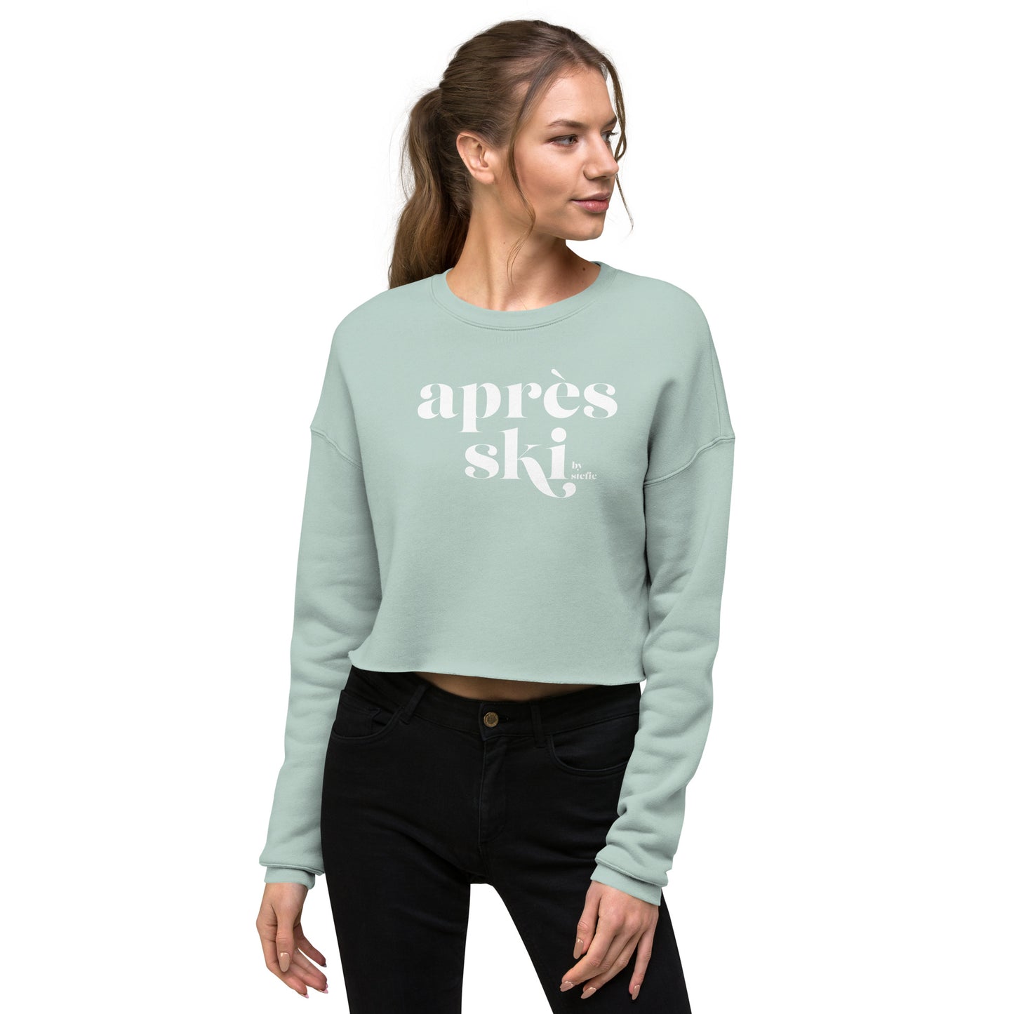 "Après Ski by Stefie" Women's Cropped Sweatshirt