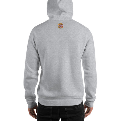 Movie The Food - The Karate Quiche Hoodie - Heather Grey - Model Back