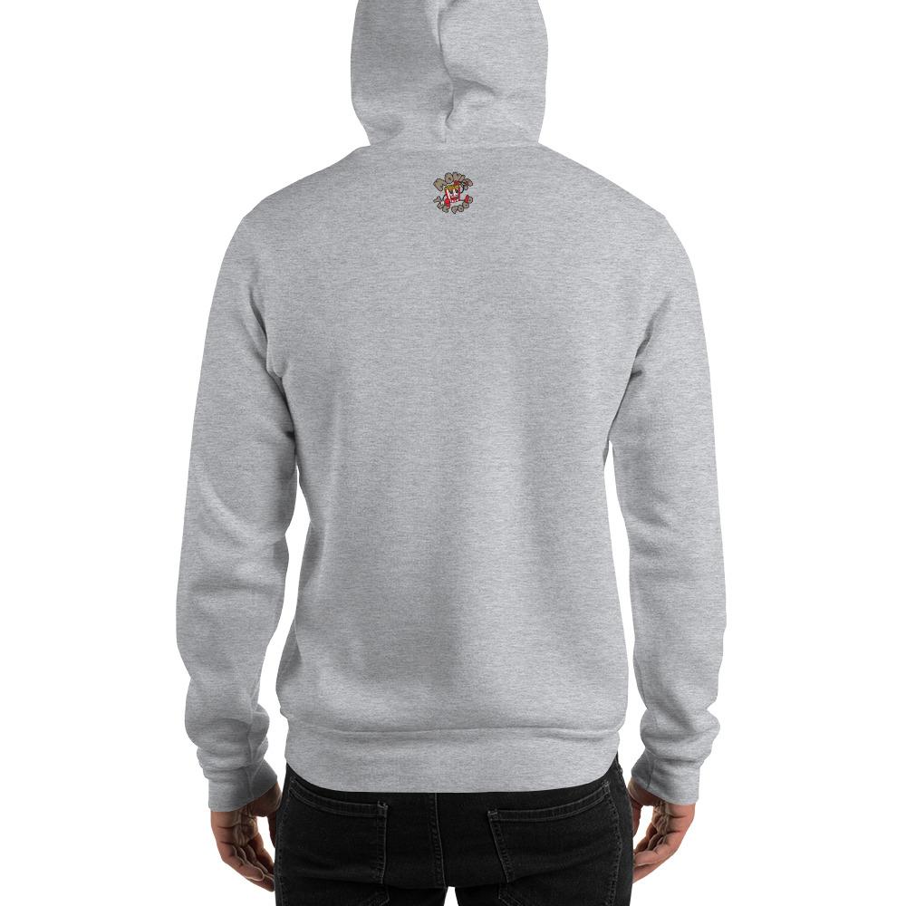 Movie The Food - Zero Dark Turkey Hoodie - Heather Grey - Model Back