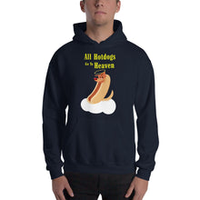 Load image into Gallery viewer, Movie The Food - All Hotdogs Go To Heaven - Navy - Model Front