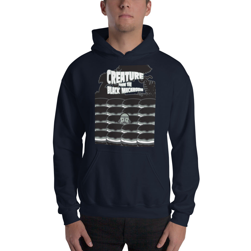 Movie The Food - Creature From The Black Macaroon Hoodie - Navy - Model Front