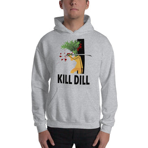 Movie The Food -Kill Dill Hoodie - Heather Grey - Model Front