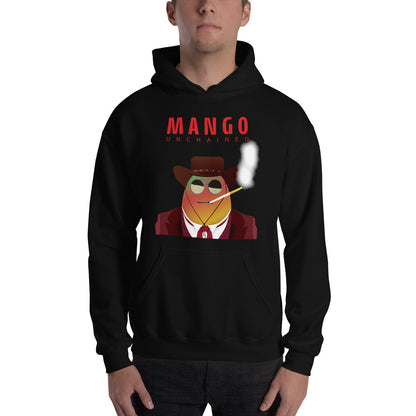 Movie The Food -Mango Unchained Hoodie - Black - Model Front