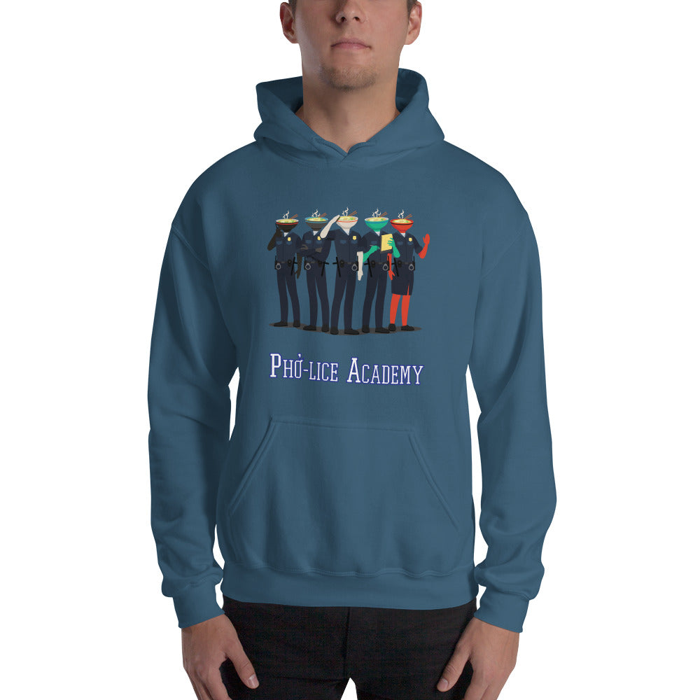 Movie The Food - Pho-lice Academy Hoodie - Indigo Blue - Model Front