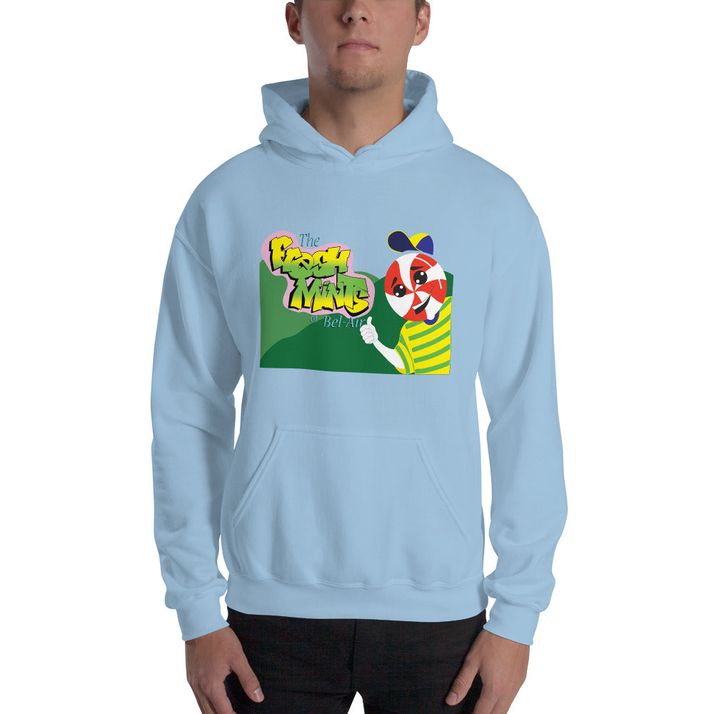 Movie The Food -The Fresh Mints Of Bel-Air Hoodie - Light Blue - Model Front