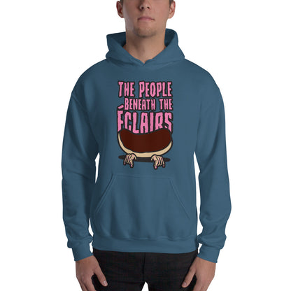 Movie The Food - The People Beneath The Eclairs Hoodie - Indigo Blue - Model Front