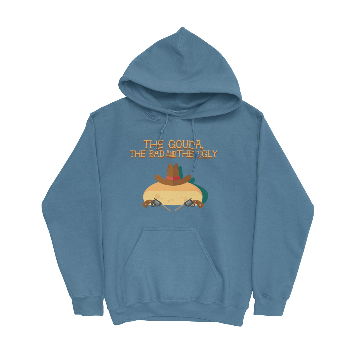 Movie The Food - The Gouda, The Bad, The Ugly Hoodie - Indigo Blue