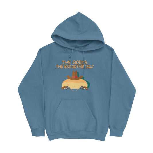 Movie The Food - The Gouda, The Bad, The Ugly Hoodie - Indigo Blue