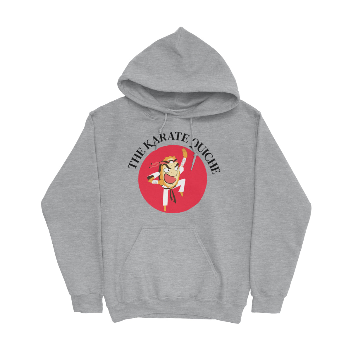 Movie The Food - The Karate Quiche Hoodie - Heather Grey