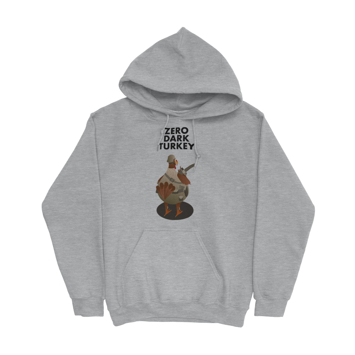 Movie The Food - Zero Dark Turkey Hoodie - Heather Grey