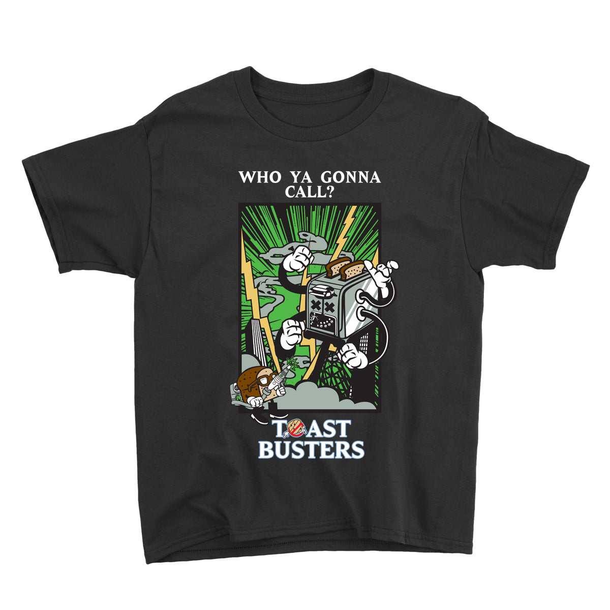 Movie The Food - Toastbusters Kid's T-Shirt - Black