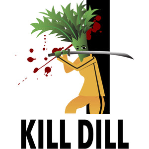 Movie The Food -Kill Dill Hoodie - Heather Grey - Design Detail