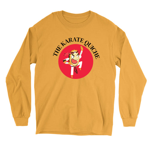 Movie The Food - The Karate Quiche Long Sleeve T-Shirt - Gold