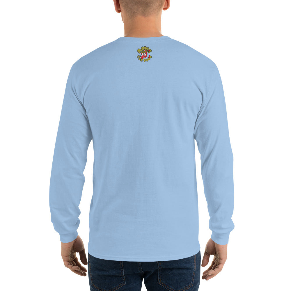 Movie The Food - The Fig Lebowski Longsleeve T-Shirt - Light Blue - Model Front