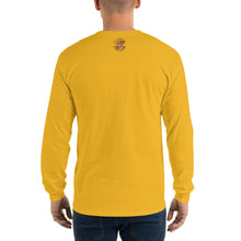 Load image into Gallery viewer, Movie The Food - The Karate Quiche Long Sleeve T-Shirt - Gold - Model Back