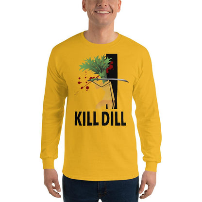 Movie The Food - Kill Dill Long Sleeve T-Shirt - Gold - Model Front