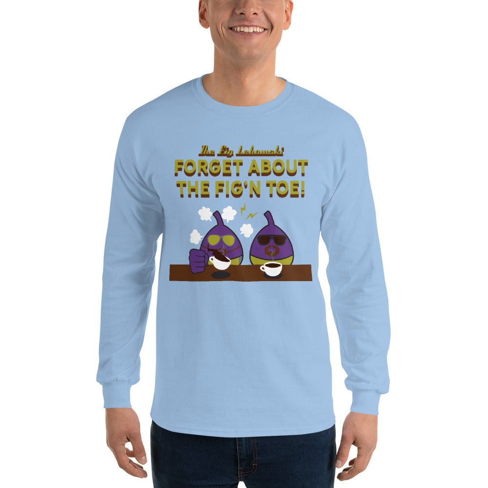 Movie The Food - The Fig Lebowski Longsleeve T-Shirt - Light Blue - Model Front