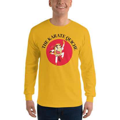 Movie The Food - The Karate Quiche Long Sleeve T-Shirt - Gold - Model Front