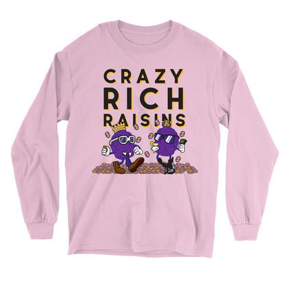 Movie The Food - Crazy Rich Raisins Longsleeve T-Shirt - Light Pink