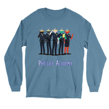 Load image into Gallery viewer, Movie The Food - Pho-lice Academy Longsleeve T-Shirt - Indigo Blue