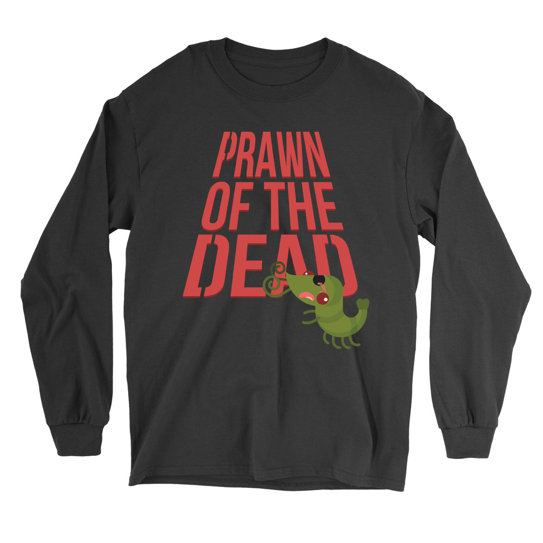 Movie The Food - Prawn Of The Dead Longsleeve T-Shirt - Black