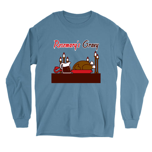 Movie The Food - Rosemary's Gravy Longsleeve T-Shirt - Indigo Blue