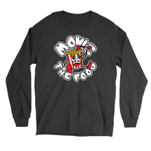 Load image into Gallery viewer, Movie The Food - Round Logo Longsleeve T-Shirt - Black