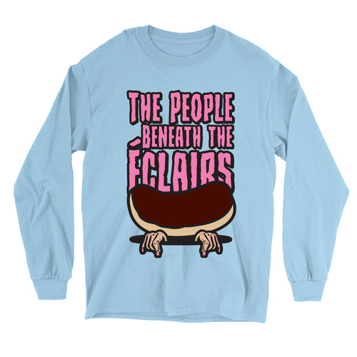 Movie The Food - The People Beneath The Eclairs Longsleeve T-Shirt - Light Blue