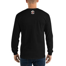 Load image into Gallery viewer, Movie The Food - MTF Logo Longsleeve T-Shirt - Black - Model Back
