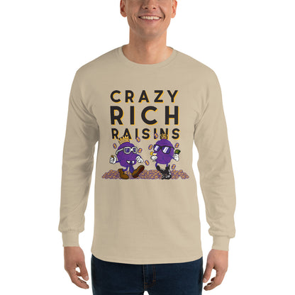 Movie The Food - Crazy Rich Raisins Longsleeve T-Shirt - Sand - Model Front