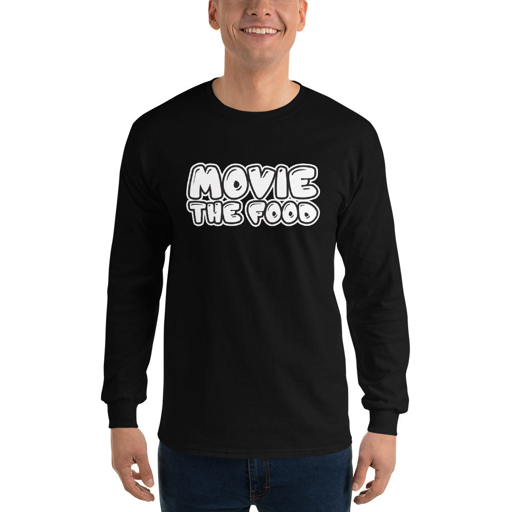 Movie The Food - Text Logo Longsleeve T-Shirt - Black - Model Front