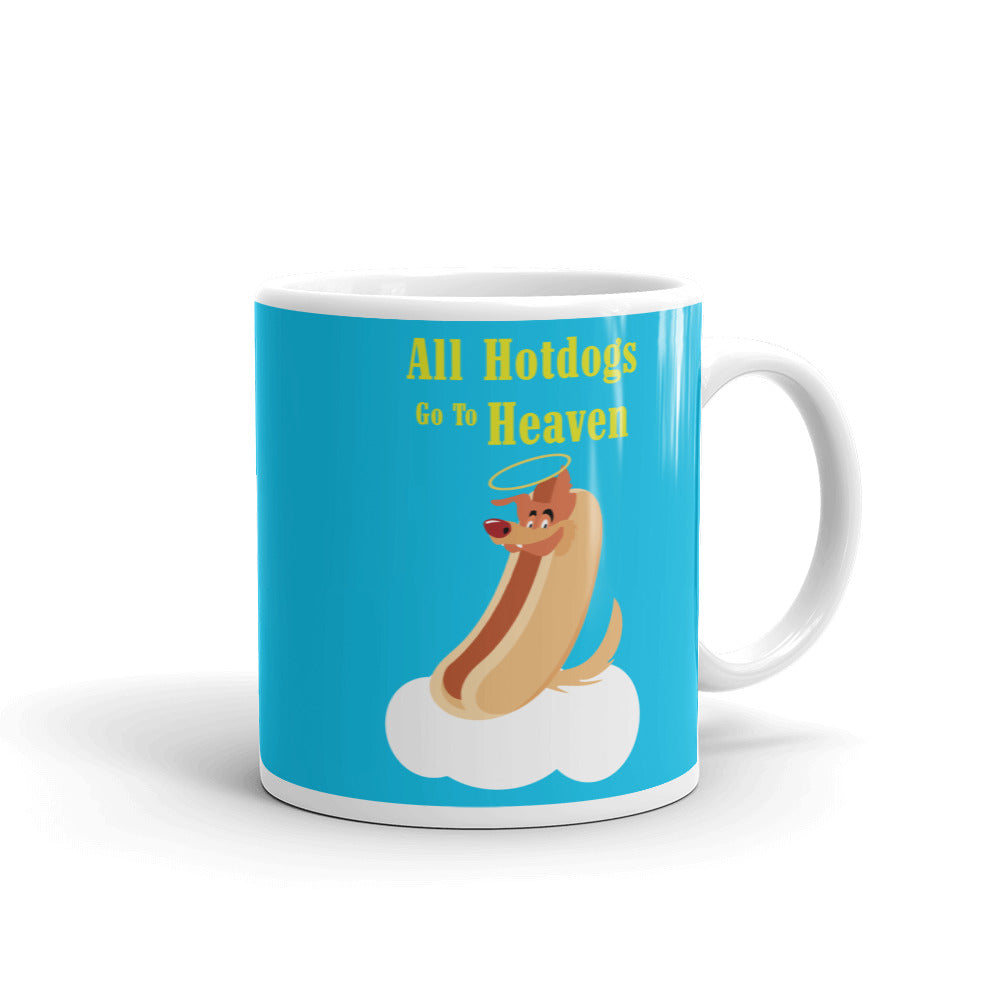 Movie The Food - All Hotdogs Go To Heaven Mug - Sky Blue - 11oz