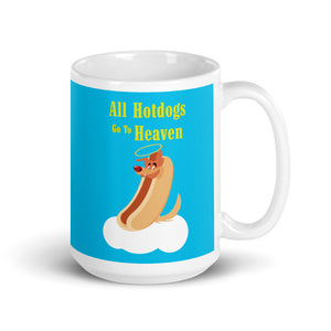 Movie The Food - All Hotdogs Go To Heaven Mug - Sky Blue - 15oz