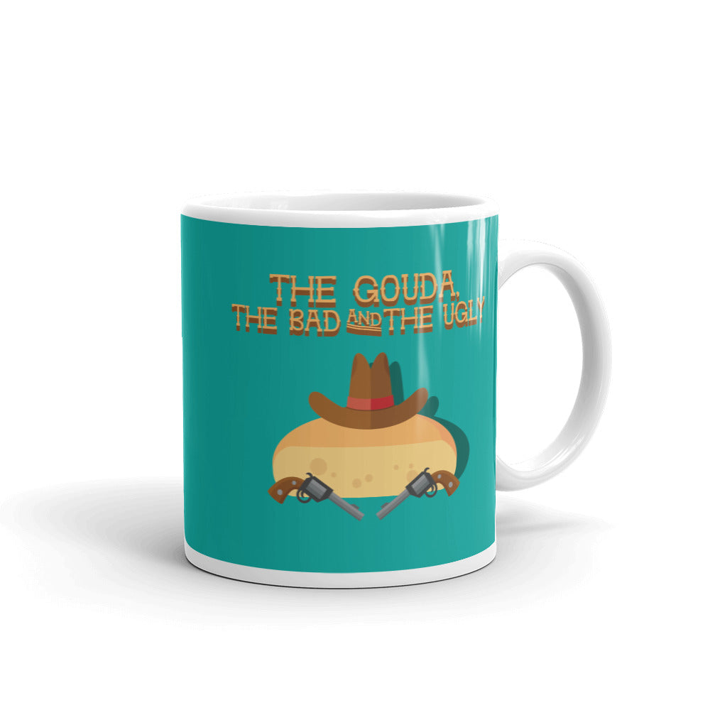 Movie The Food The Gouda, The Bad, The Ugly Mug Turquoise 11oz