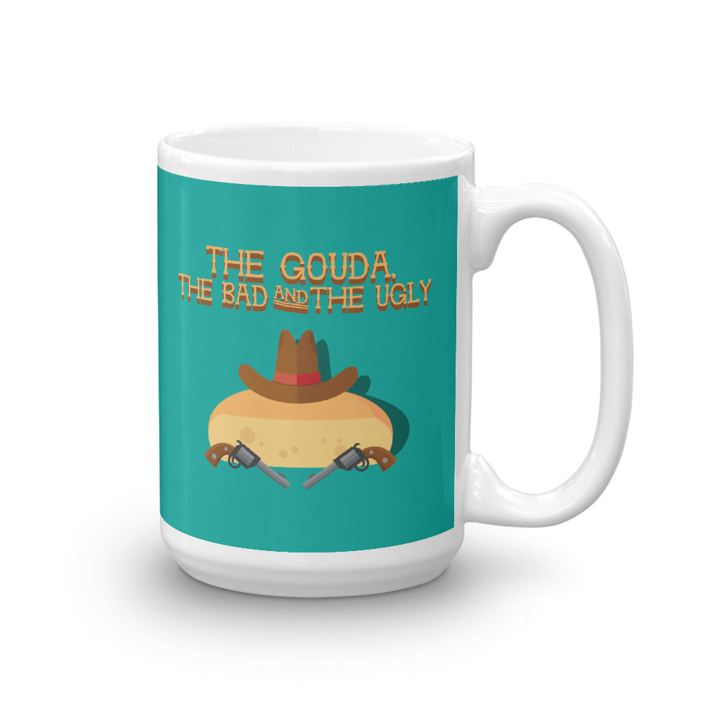 Movie The Food The Gouda, The Bad, The Ugly Mug Turquoise 15oz