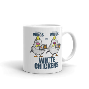 Movie The Food - White Chickens Mug - White- 11oz