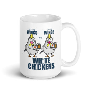 Movie The Food - White Chickens Mug - White- 15oz
