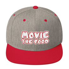 Load image into Gallery viewer, Movie The Food - Text Logo Snapback - Heather/Red