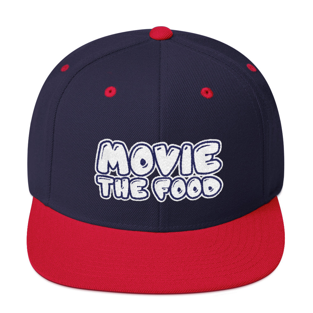 Movie The Food - Text Logo Snapback - Navy/Red