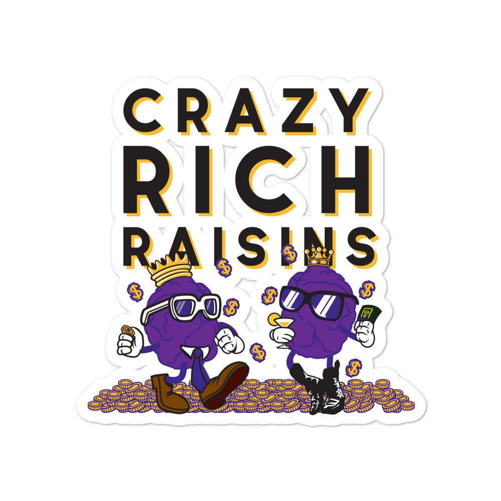 Movie The Food - Crazy Rich Raisins - Sticker - 4x4
