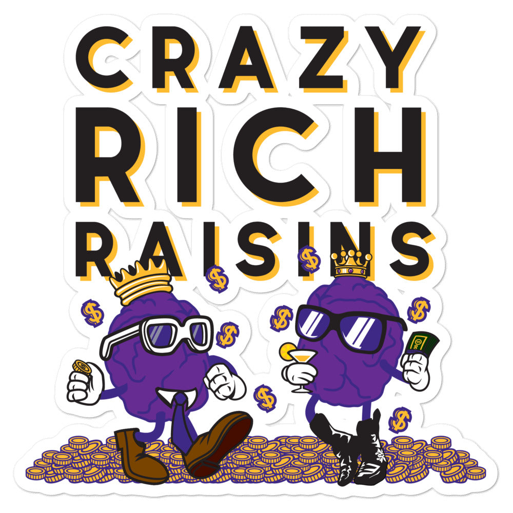 Movie The Food - Crazy Rich Raisins - Sticker - 5.5x5.5