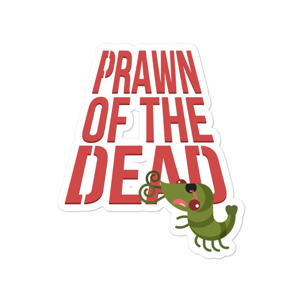 Movie The Food - Prawn Of The Dead - Sticker - 4x4