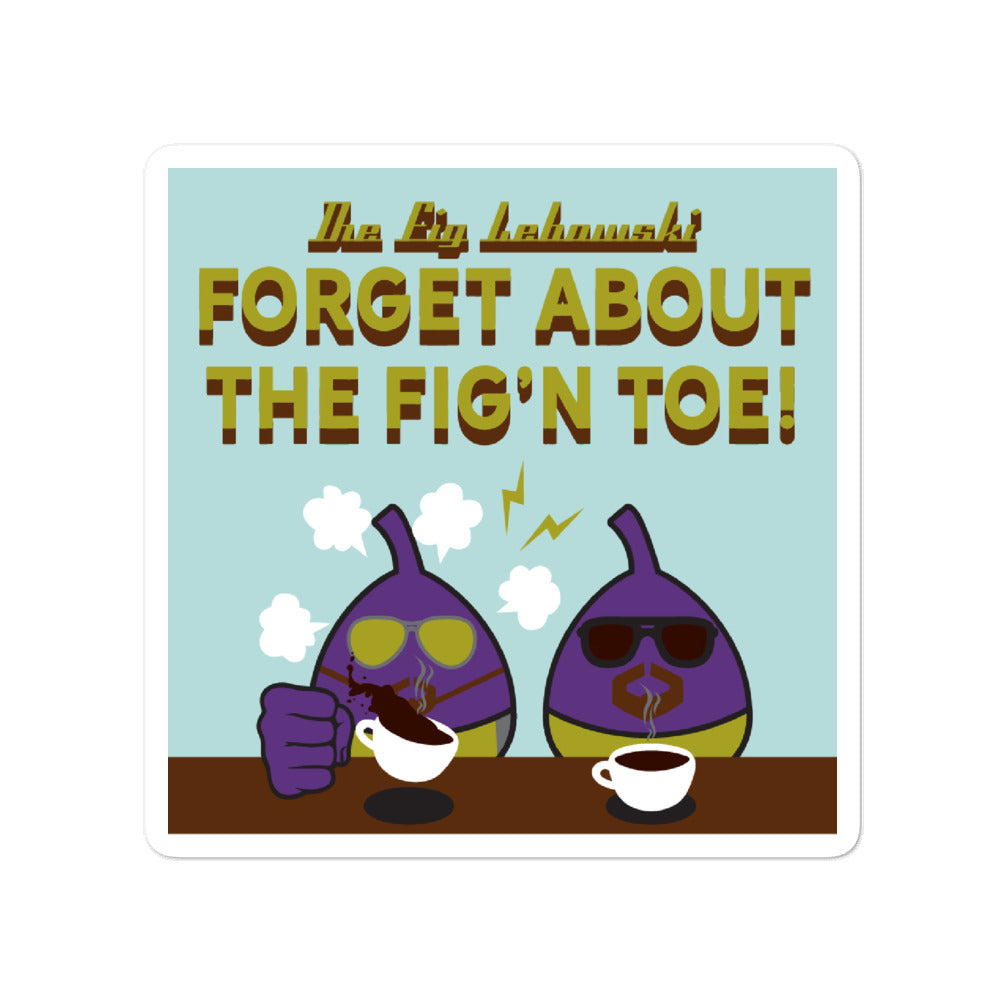 Movie The Food - The Fig Lebowski - Sticker - 4x4