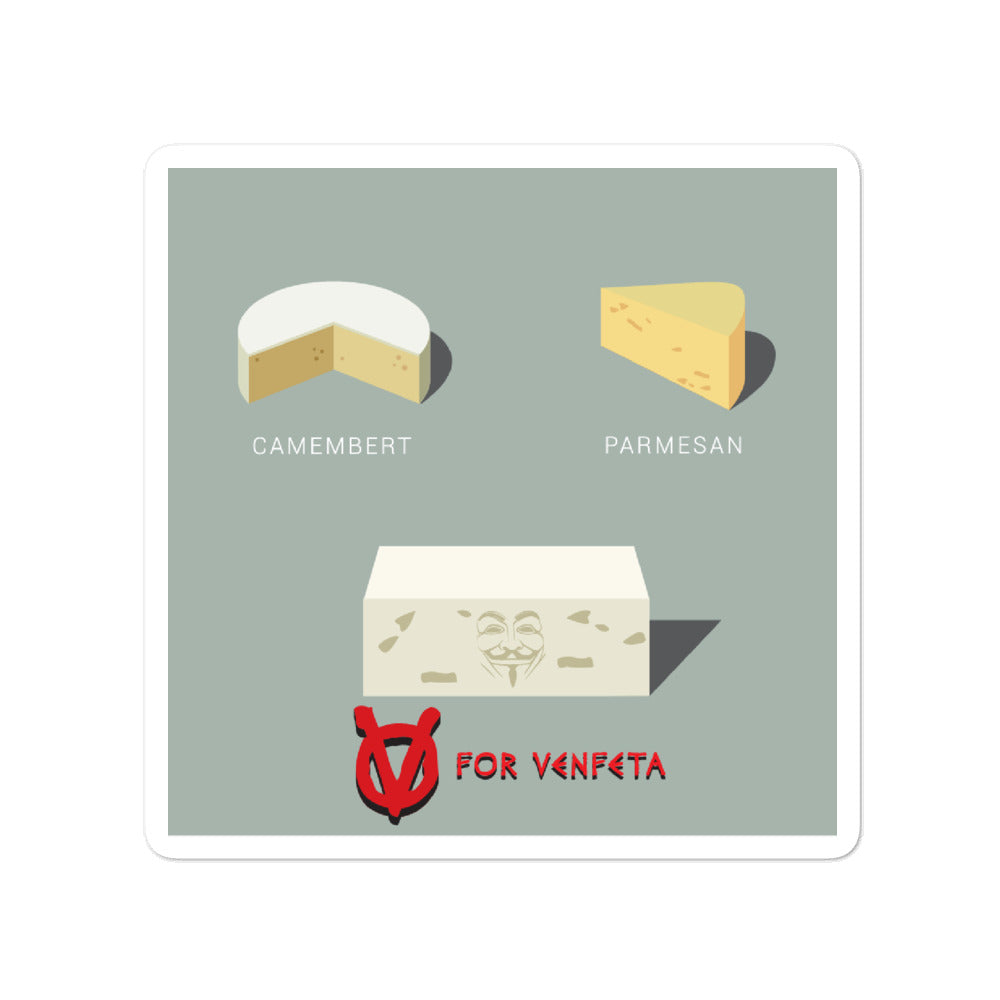 Movie The Food - V For Venfeta - Sticker - 4x4