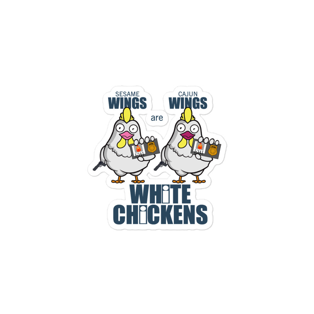 Movie The Food - White Chickens - Sticker - 3x3