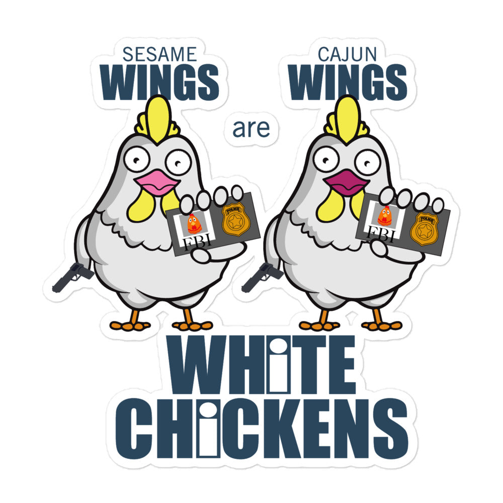 Movie The Food - White Chickens - Sticker - 5x5