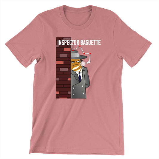 Movie The Food - Inspector Baguette T-Shirt - Mauve