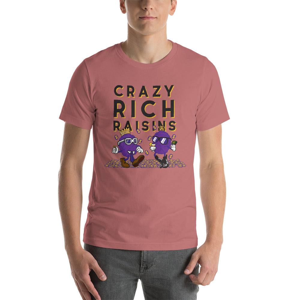 Movie The Food - Crazy Rich Raisins T-Shirt - Mauve - Model Front