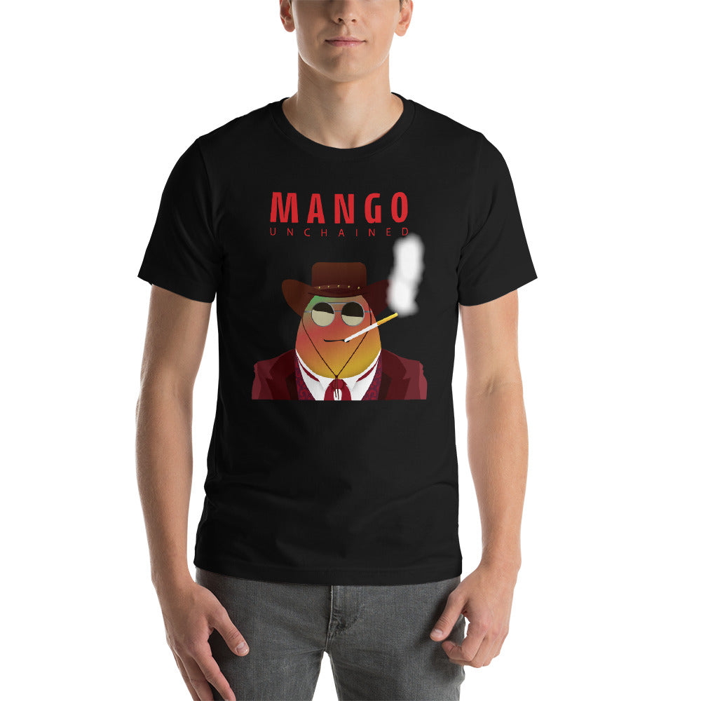 Movie The Food - Mango Unchained T-Shirt - Black - Model Front
